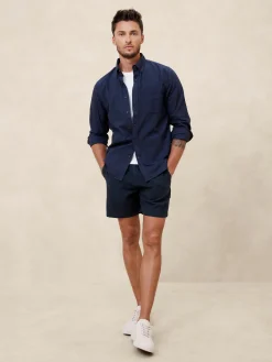 7" Linen-Blend Short