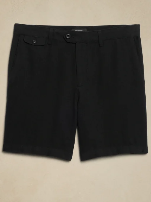 7" Linen-Blend Short