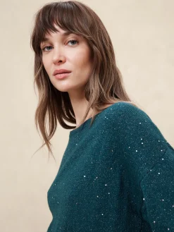 Asymmetrical Sequin Sweater