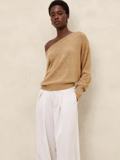 Asymmetrical Sequin Sweater