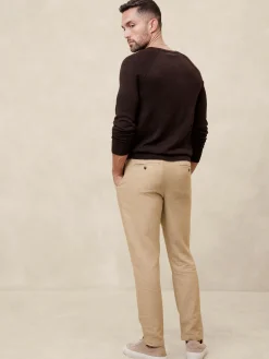 Athletic-Fit Linen-Blend Pant