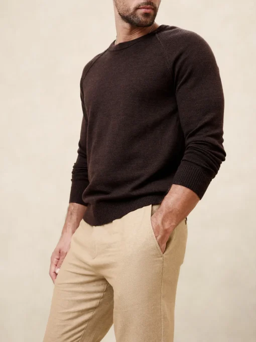 Athletic-Fit Linen-Blend Pant