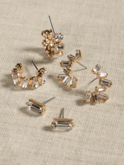 Baguette Earrings Multipack