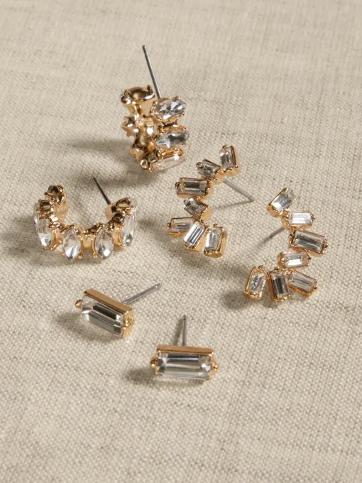 Baguette Earrings Multipack