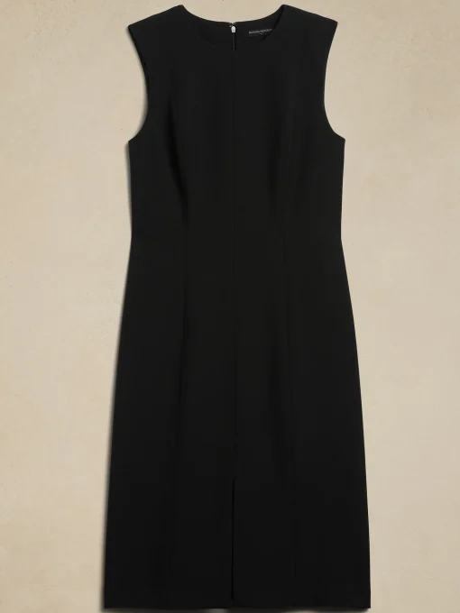 Basic Knee-Length Sheath Dress