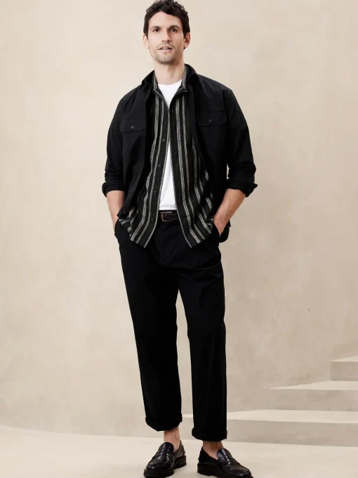 Beachy Linen-Blend Resort Shirt