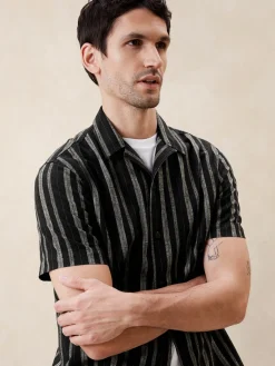 Beachy Linen-Blend Resort Shirt