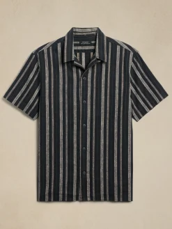 Beachy Linen-Blend Resort Shirt
