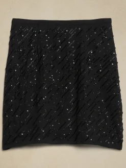 Beaded Mini Skirt