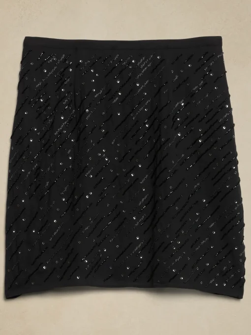 Beaded Mini Skirt