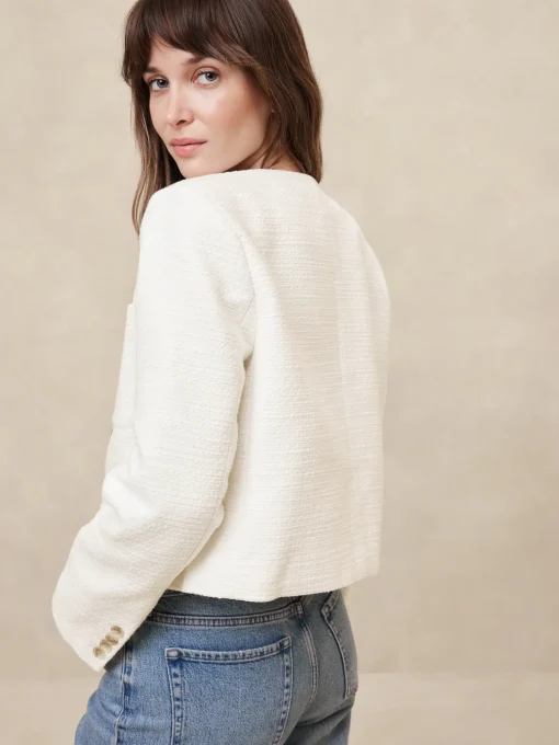 Boucle Collarless Jacket