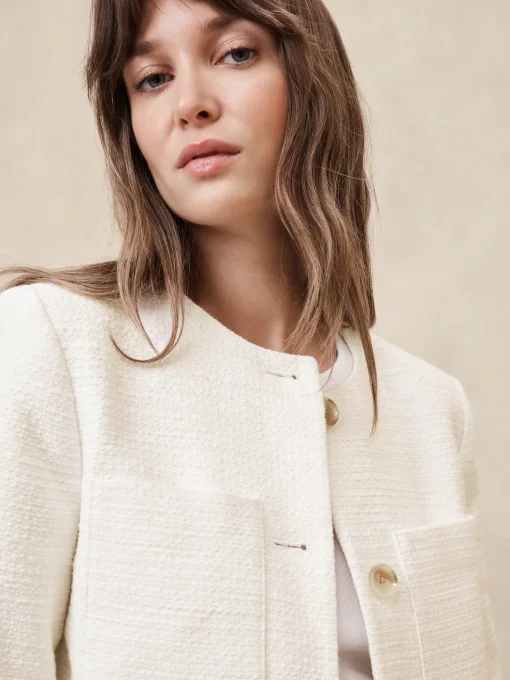 Boucle Collarless Jacket