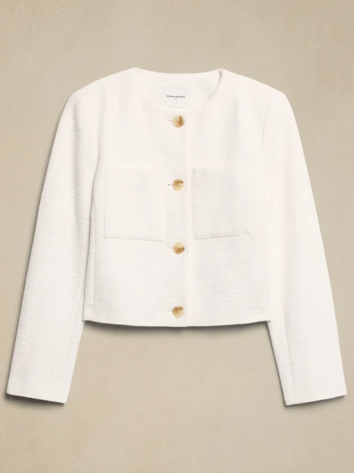 Boucle Collarless Jacket