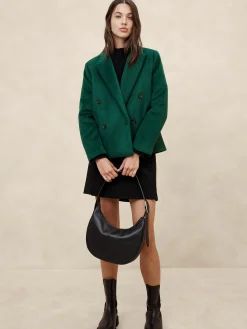 Brushed Double Breasted Jacket