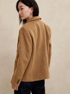 Brushed Double Breasted Jacket