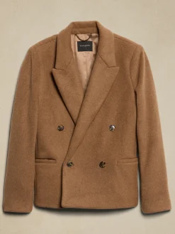 Brushed Double Breasted Jacket