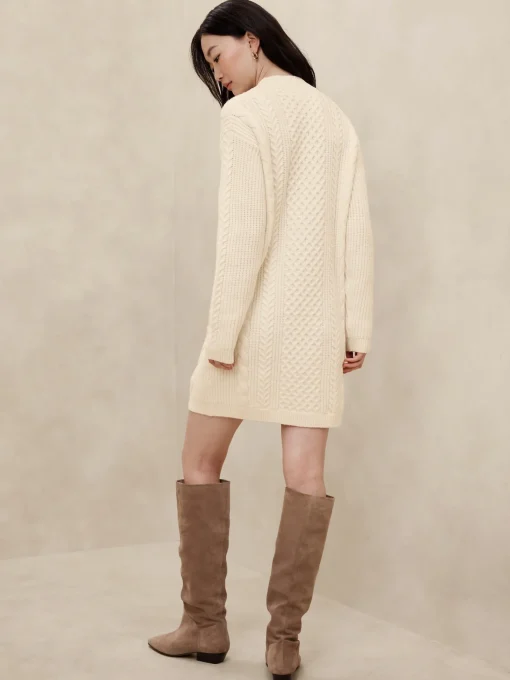 Cable Mini Sweater Dress