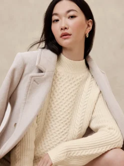 Cable Mini Sweater Dress