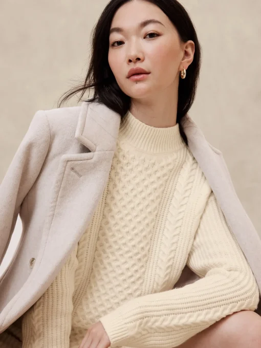 Cable Mini Sweater Dress