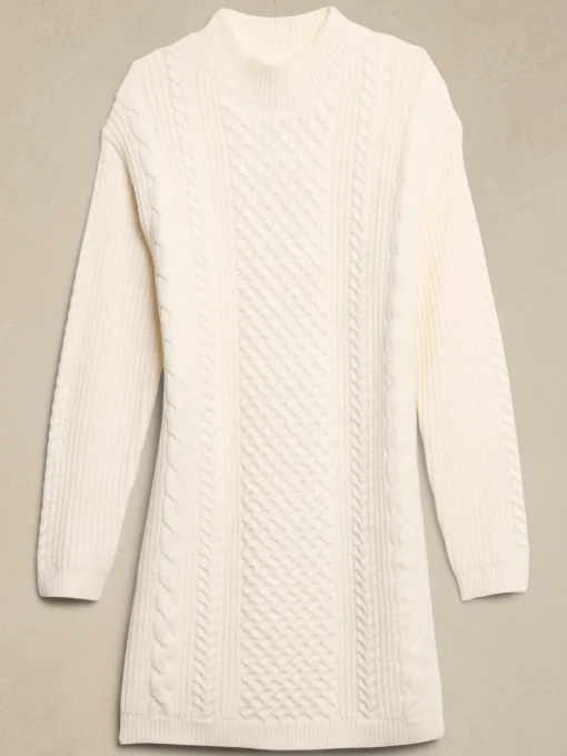 Cable Mini Sweater Dress