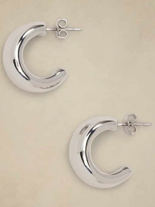 Chubby Curve Hoop Earrings