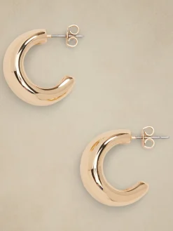 Chubby Curve Hoop Earrings