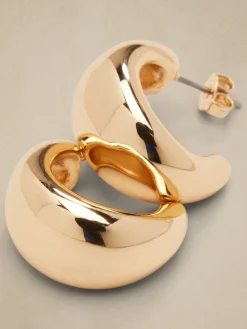Chubby Curve Hoop Earrings
