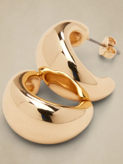 Chubby Curve Hoop Earrings
