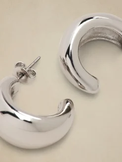 Chubby Curve Hoop Earrings