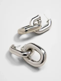 Chunky Drop Chain Link Earrings