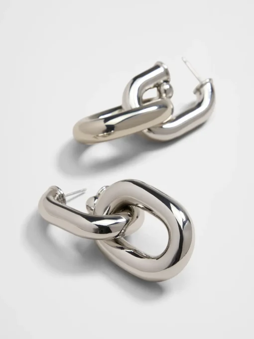 Chunky Drop Chain Link Earrings