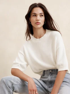 Chunky Pullover Cropped Sweater
