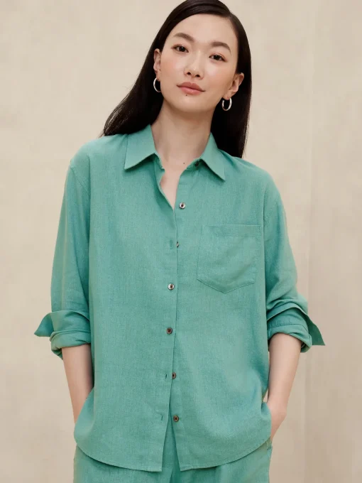 Classic Linen-Blend Shirt