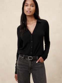 Collared Drop Needle Shirt