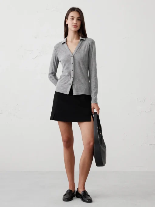 Collared Drop Needle Shirt