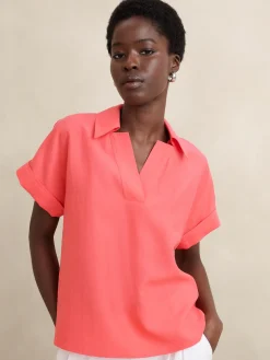 Collar-Neck Top