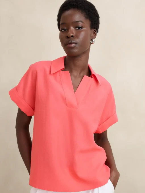 Collar-Neck Top