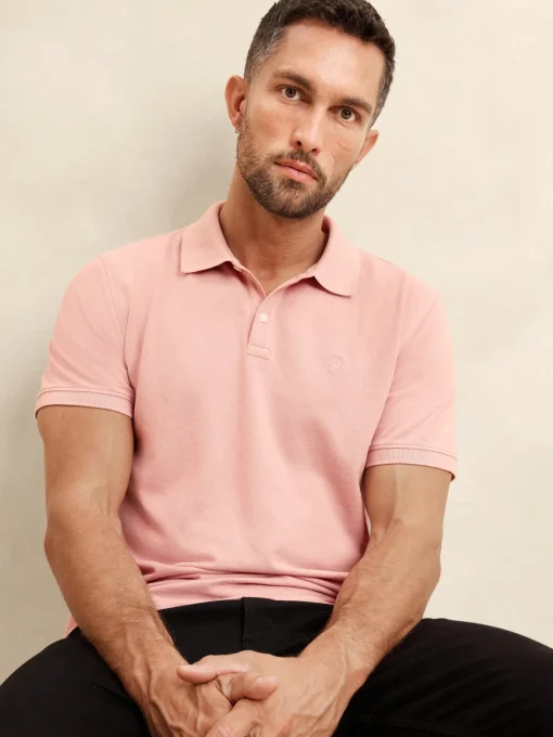 Cotton Monogram Pique Polo