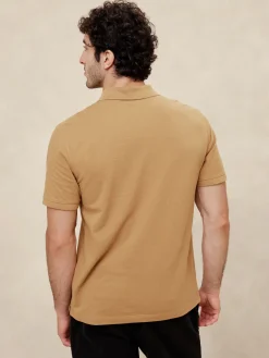 Cotton Monogram Pique Polo