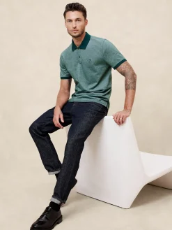 Cotton Monogram Pique Polo