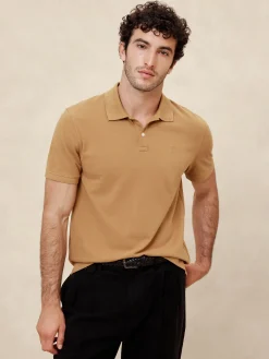 Cotton Monogram Pique Polo