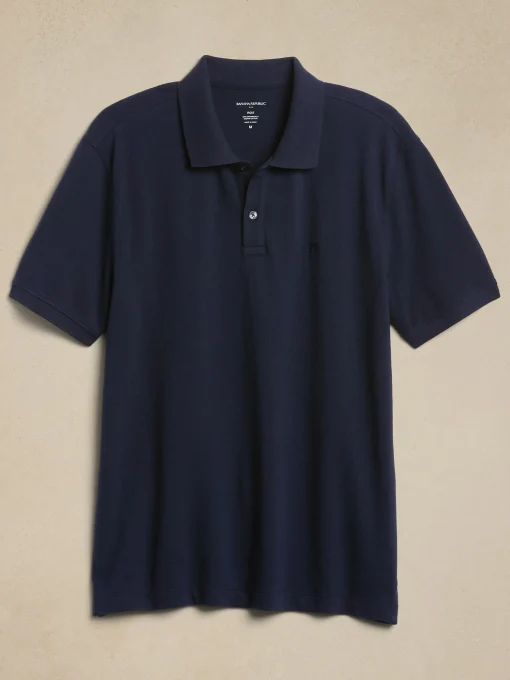 Cotton Monogram Pique Polo