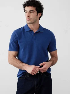 Cotton Monogram Pique Polo