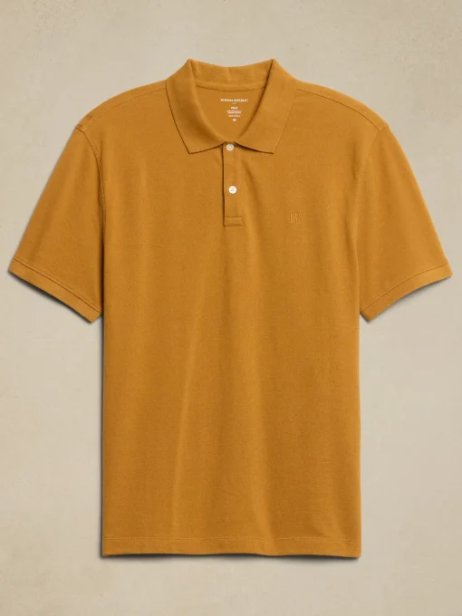 Cotton Monogram Pique Polo