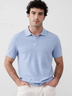 Cotton Monogram Pique Polo