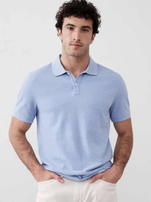 Cotton Monogram Pique Polo