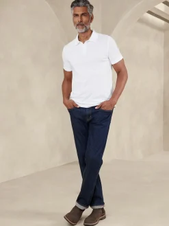 Cotton Monogram Pique Polo