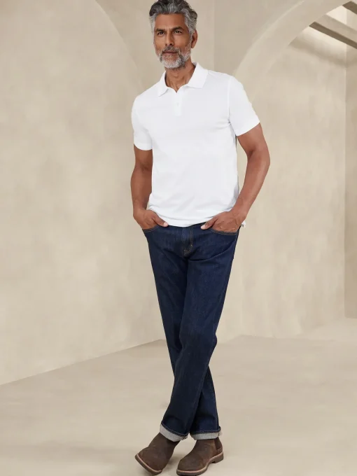 Cotton Monogram Pique Polo
