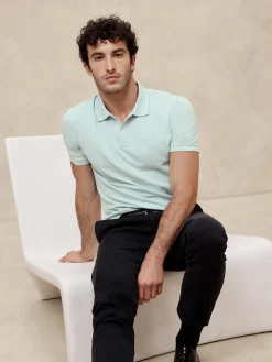 Cotton Monogram Pique Polo