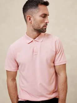 Cotton Monogram Pique Polo